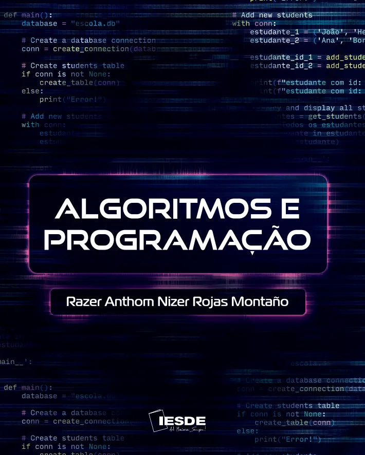 Capa do livro Algoritmos e Programação